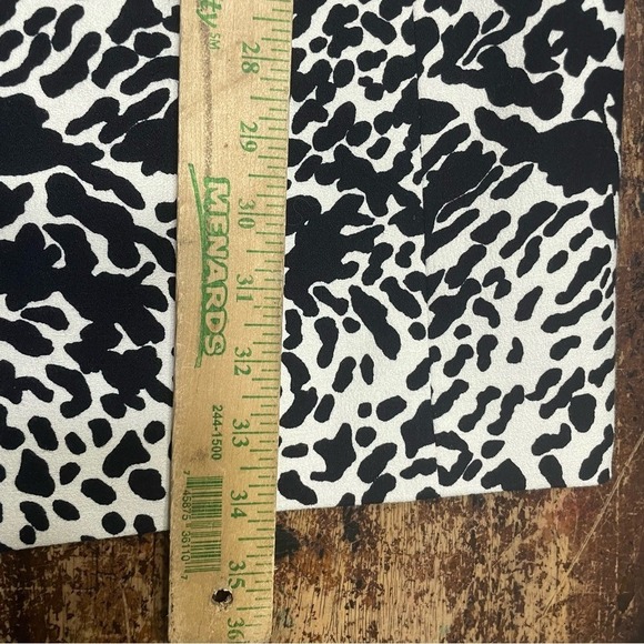 Tibi Animal Print Cap Sleeve Sheath Mini Dress Leather Trim Size 6 - Picture 9 of 11